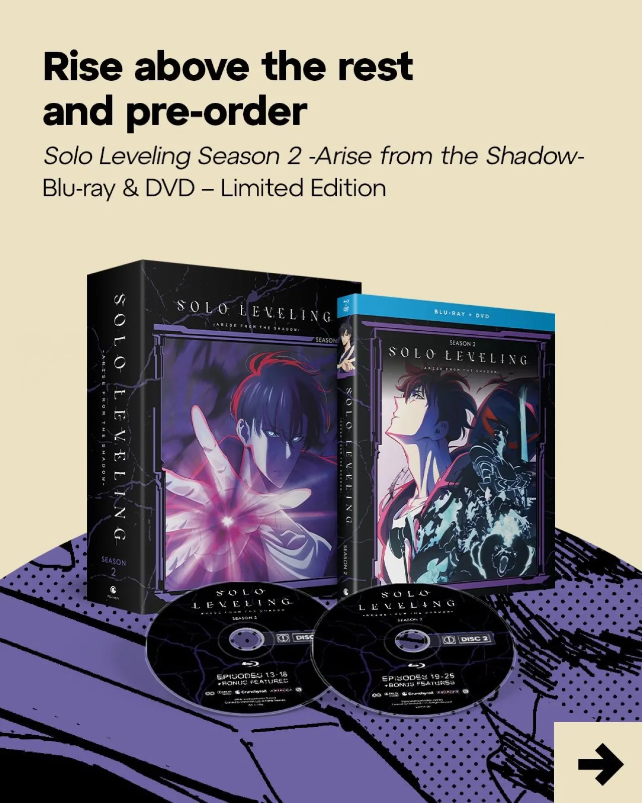 Crunchyroll Announces 'Solo Leveling Season 2: Arise from the Shadow' Limited Edition Set
