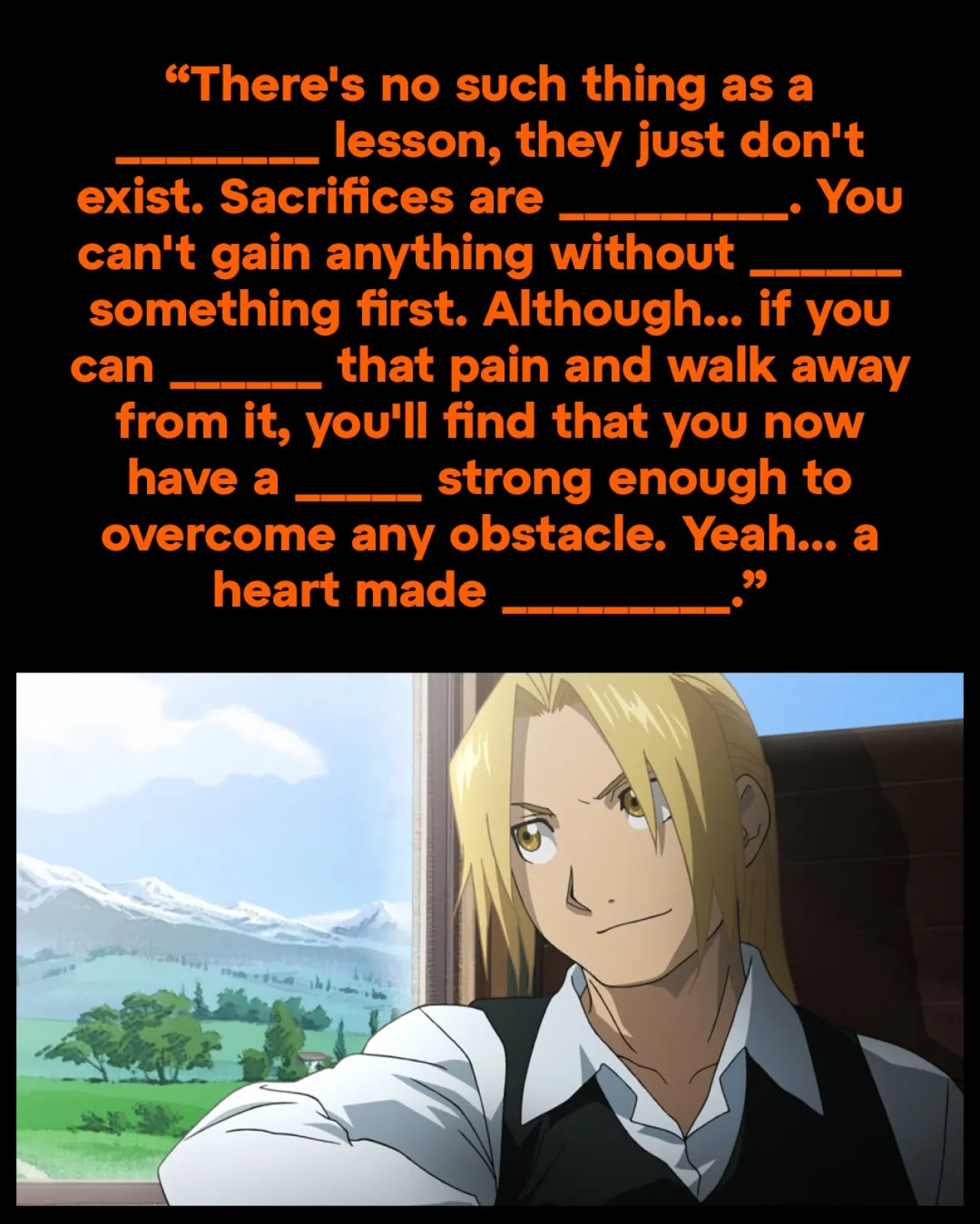 Test Your Expertise with the Fullmetal Alchemist: Brotherhood Knowledge Quiz