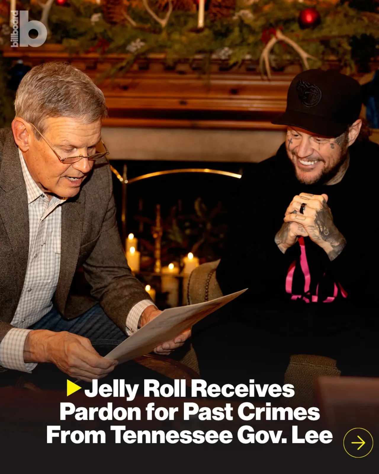 Tennessee Governor Bill Lee Grants Full Pardon to Country Star Jelly Roll