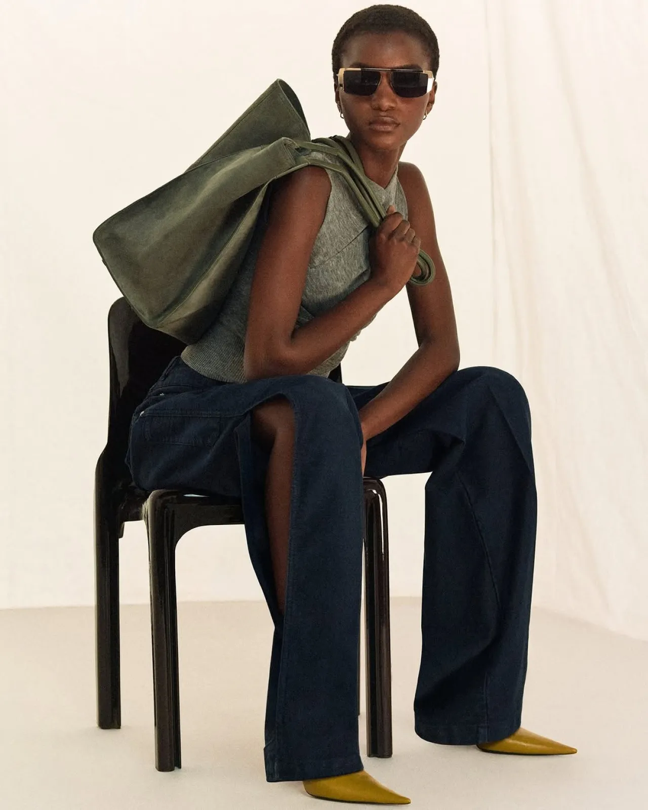 Victoria Beckham Unveils New Signature Cargo Pants with Distinctive Split Detail