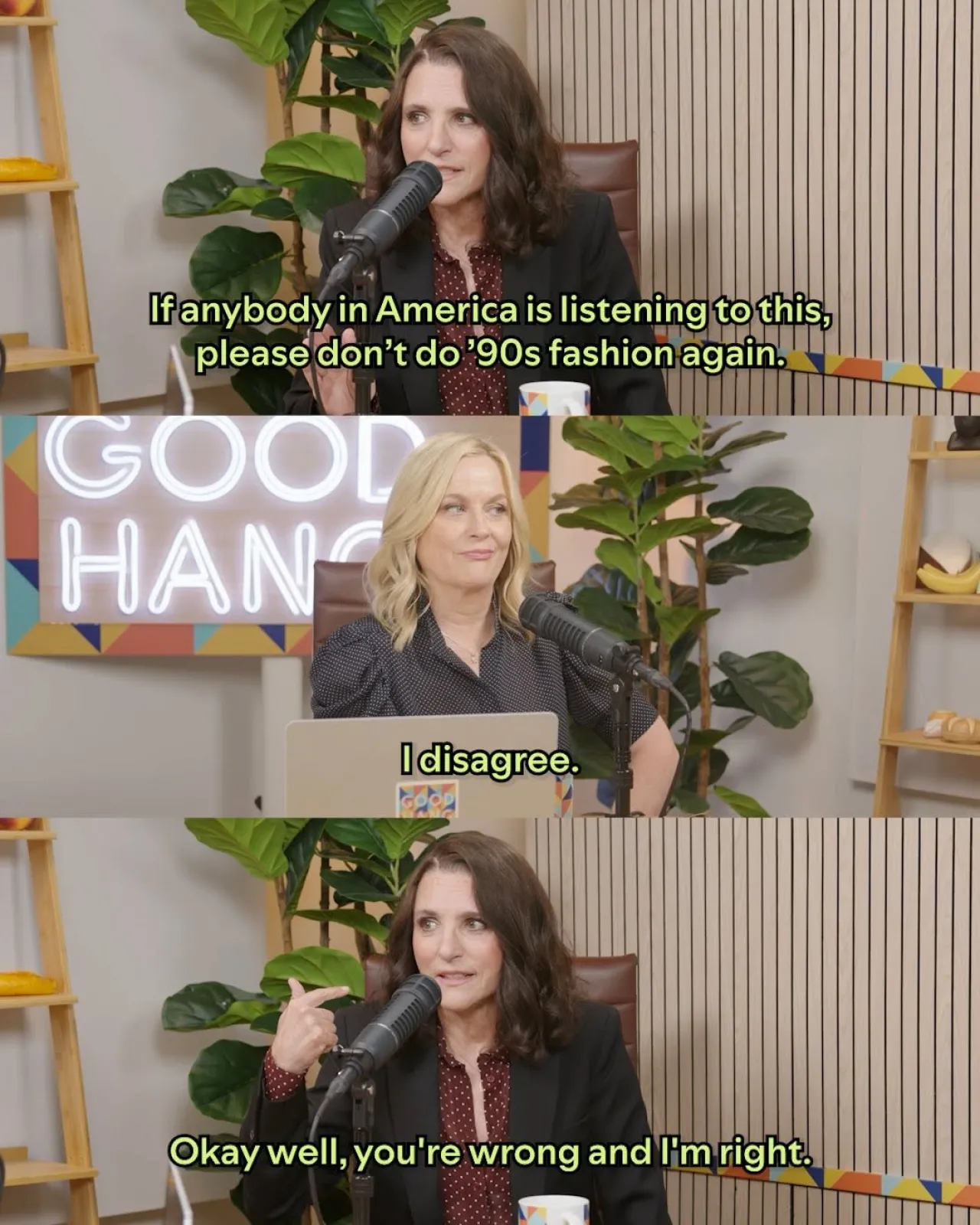 Julia Louis-Dreyfus Joins Amy Poehler for a Candid Conversation on 'Goodhang with Amy'