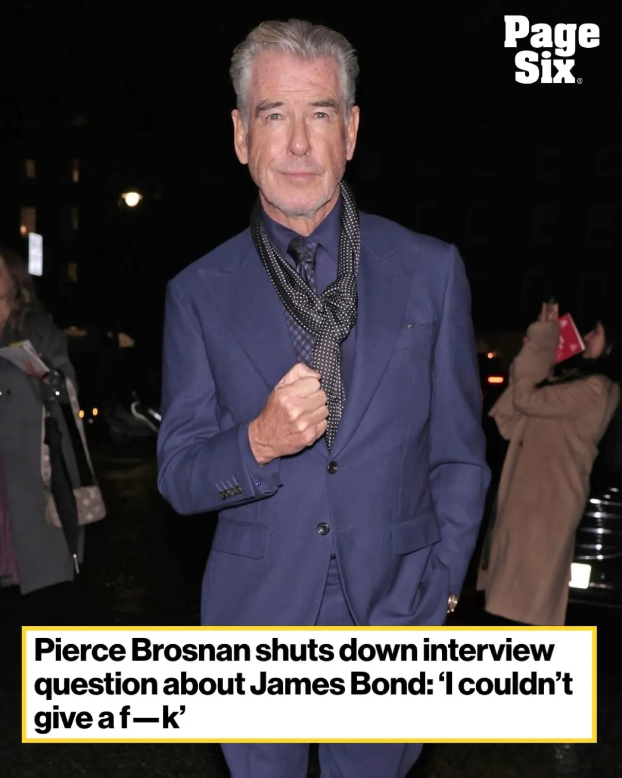 Pierce Brosnan Shuts Down Hypothetical Christmas Question About James Bond