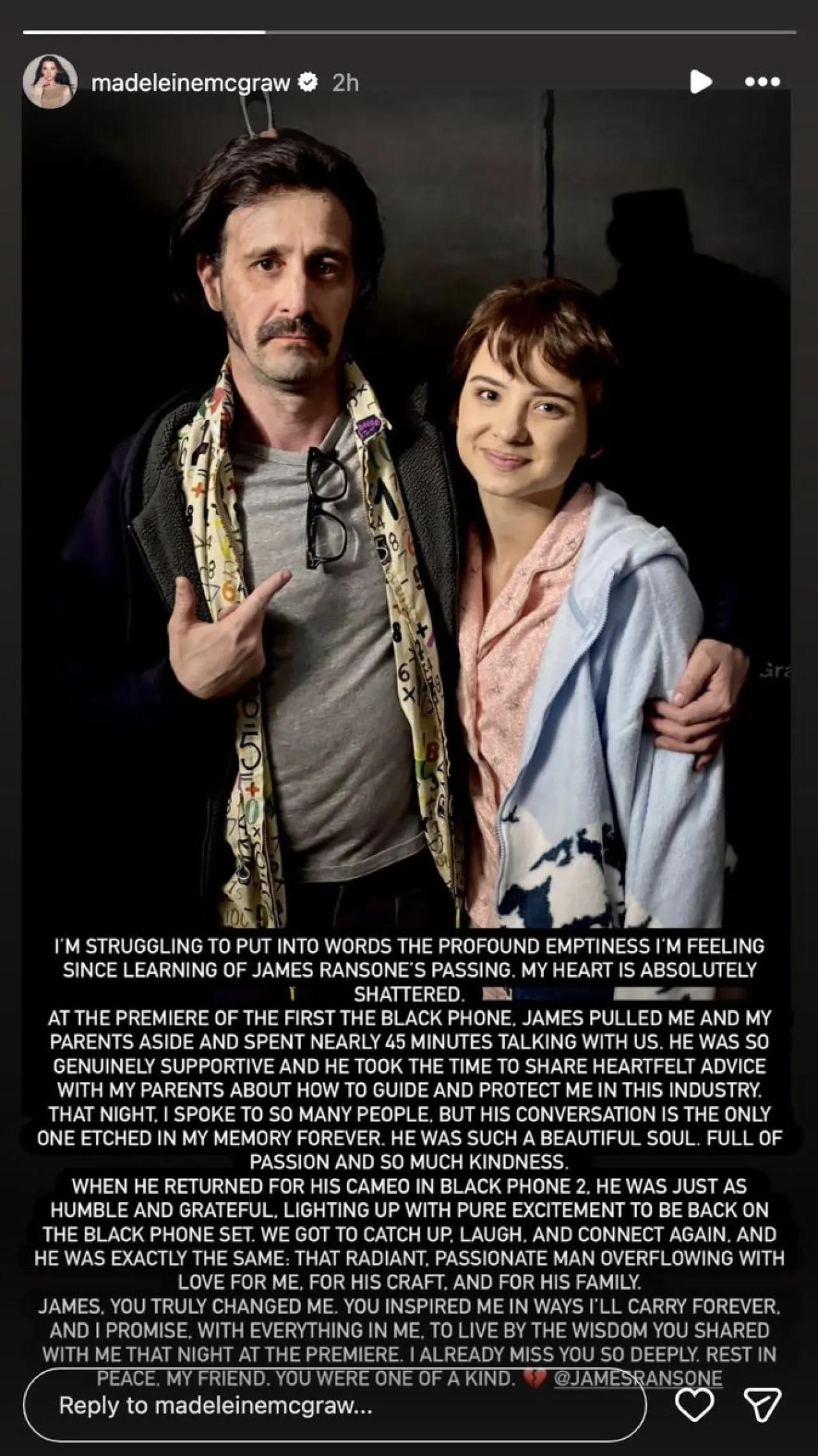 Co-Star Remembers Jeremy Ransone as a Beautiful Soul and Supportive Mentor