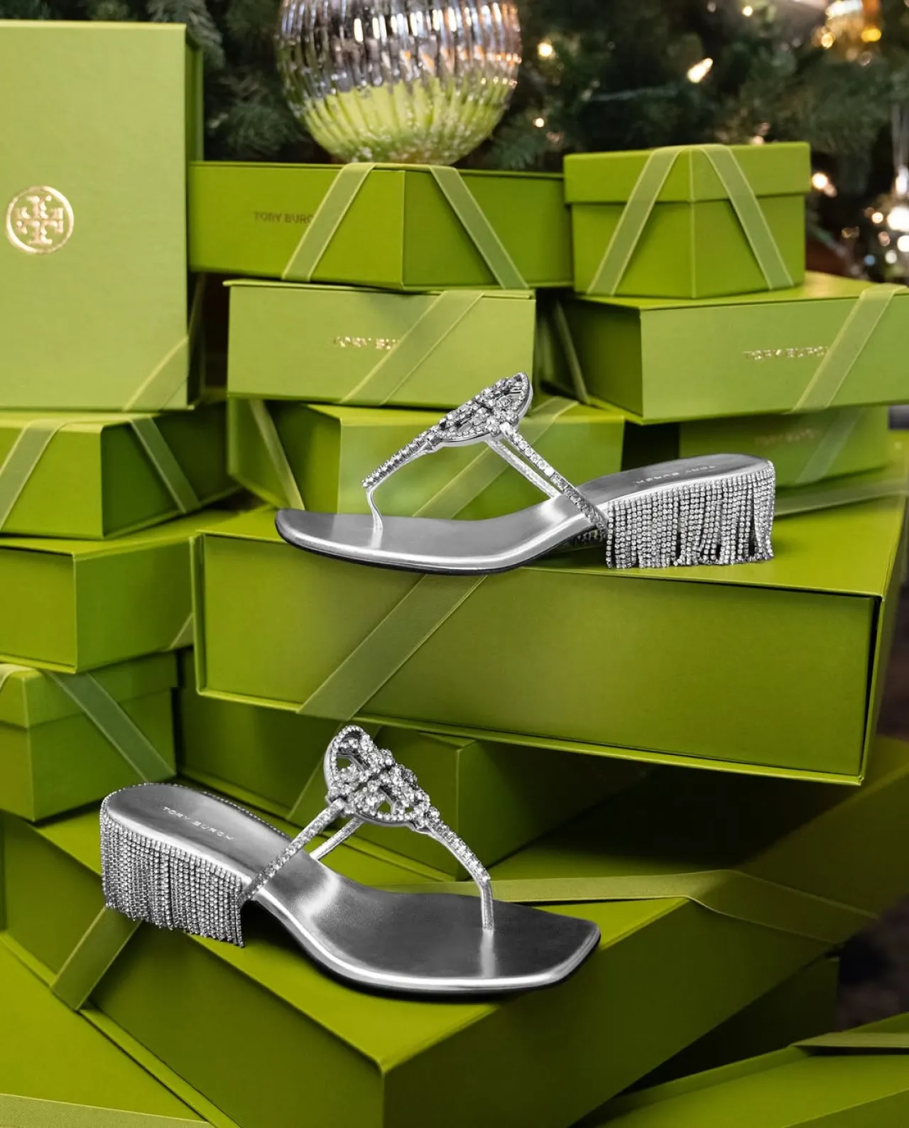 Tory Burch Holiday 2025 Unveils Crystal-Embellished Miller Sandal