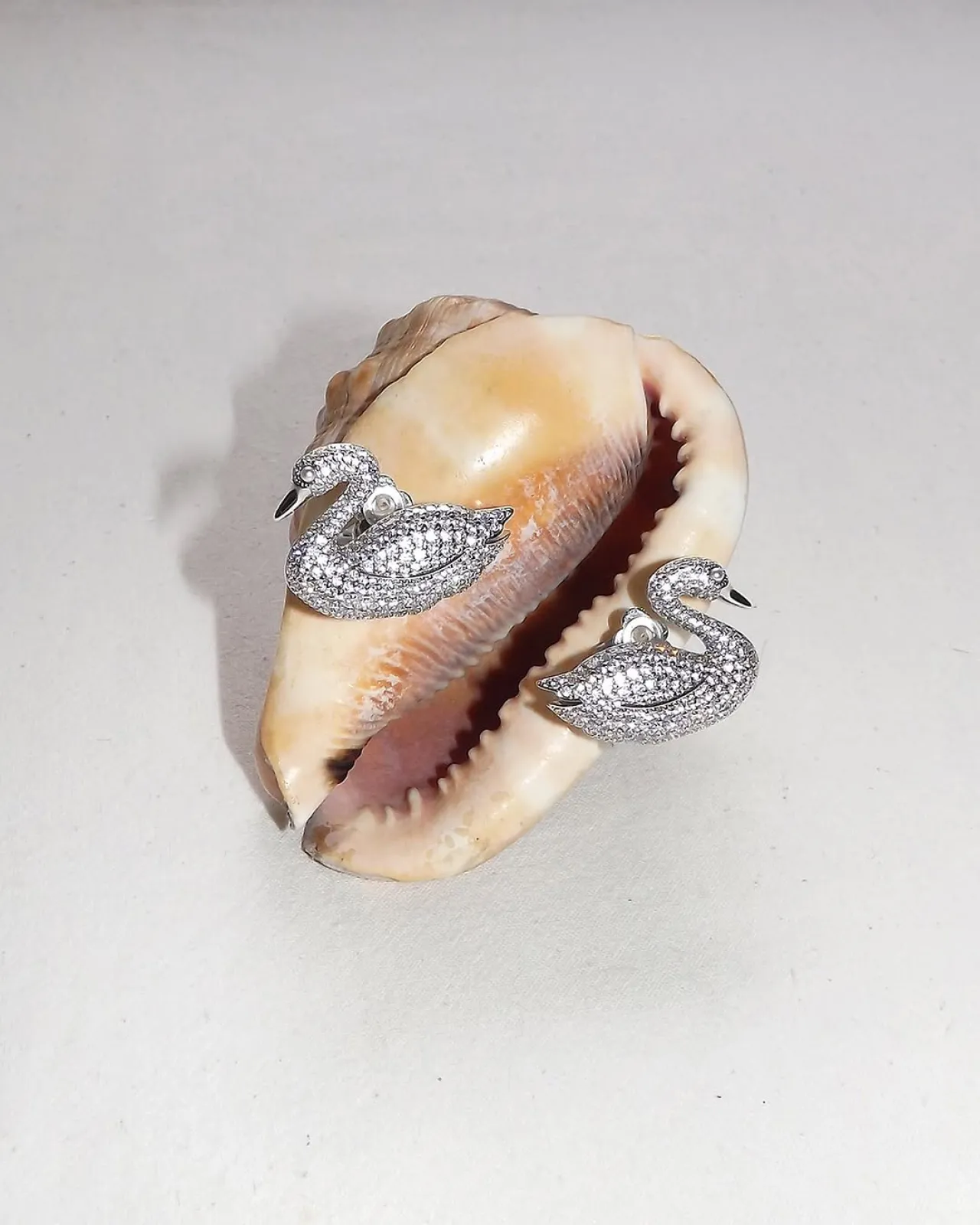 Jewellery Brand Launches Iconic Swan Earrings with Diamanté Accents