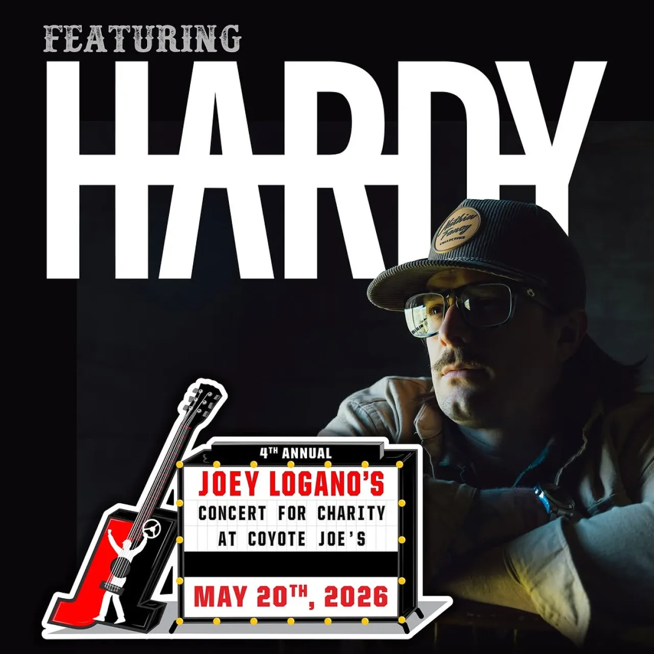 Country Star HARDY to Headline Joey Logano's 2024 Charity Concert