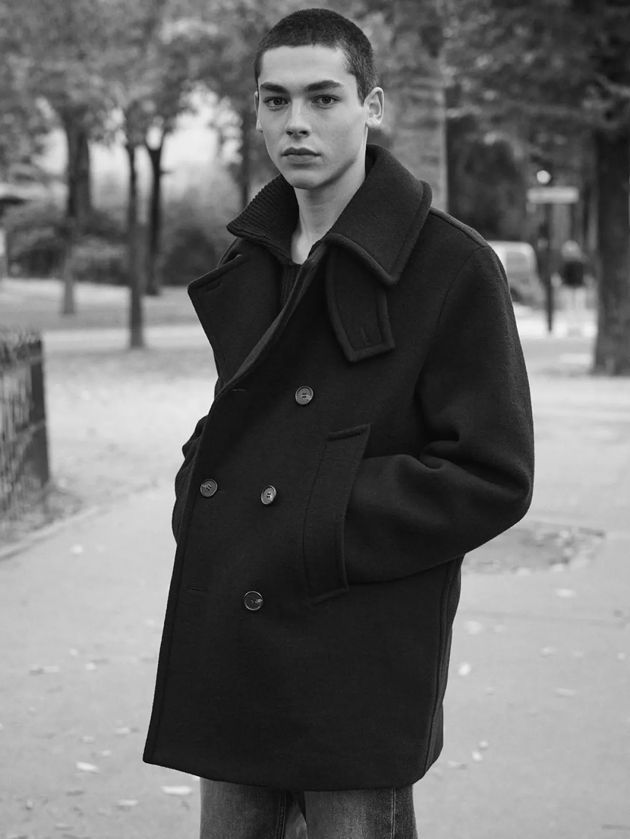 A.P.C. Unveils Sustainable Winter Essential: The Caban Double-Breasted Recycled Wool Coat