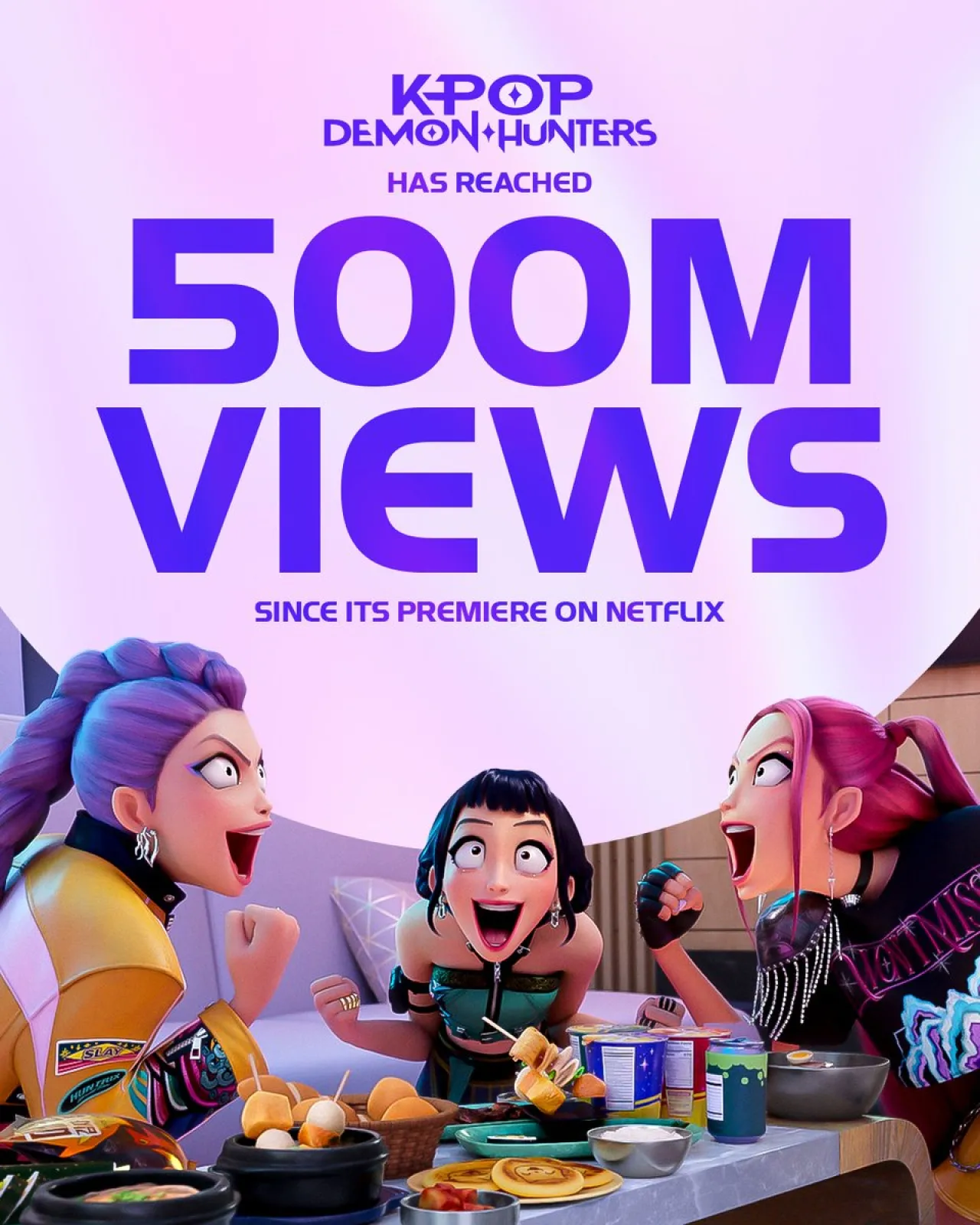 Netflix Animated Film 'KPop Demon Hunters' Surpasses 500 Million Views Globally