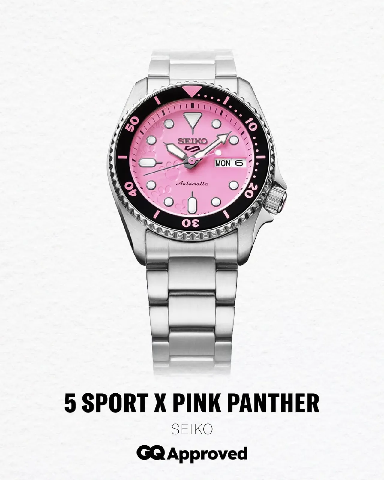 Seiko 5 Sport Unveils Playful Pink Panther Collaboration Watch