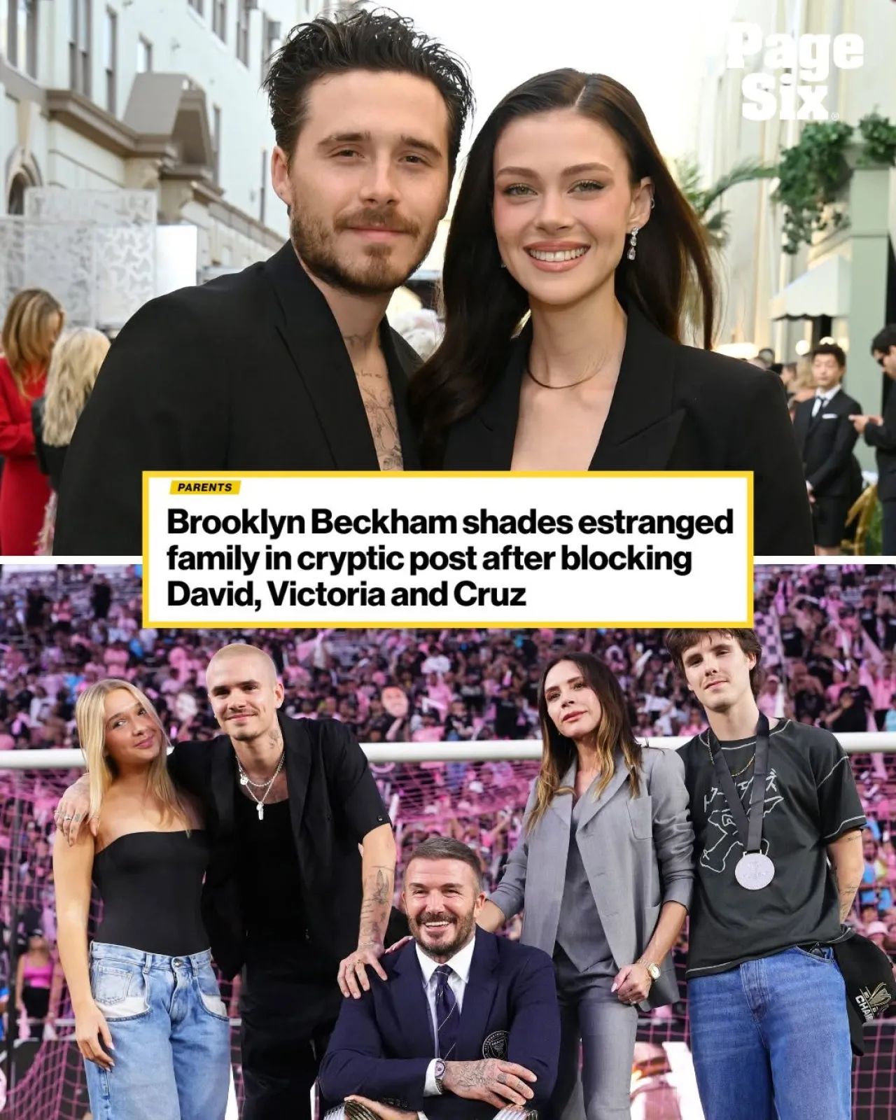 Brooklyn Beckham Appears to Tease Brother Cruz's Social Media Blocking Claims in TikTok Video