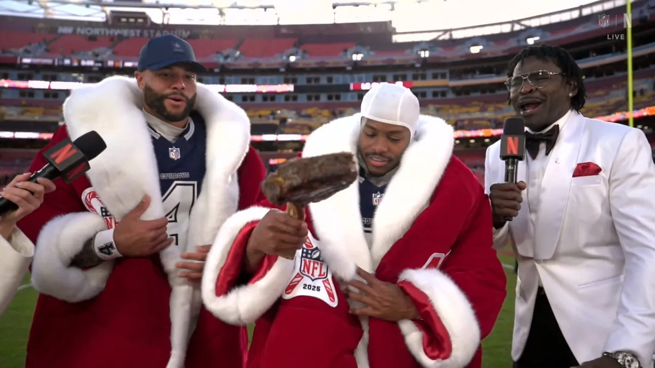 Dak Prescott and KaVontae Turpin Celebrate Cowboys' Christmas Victory