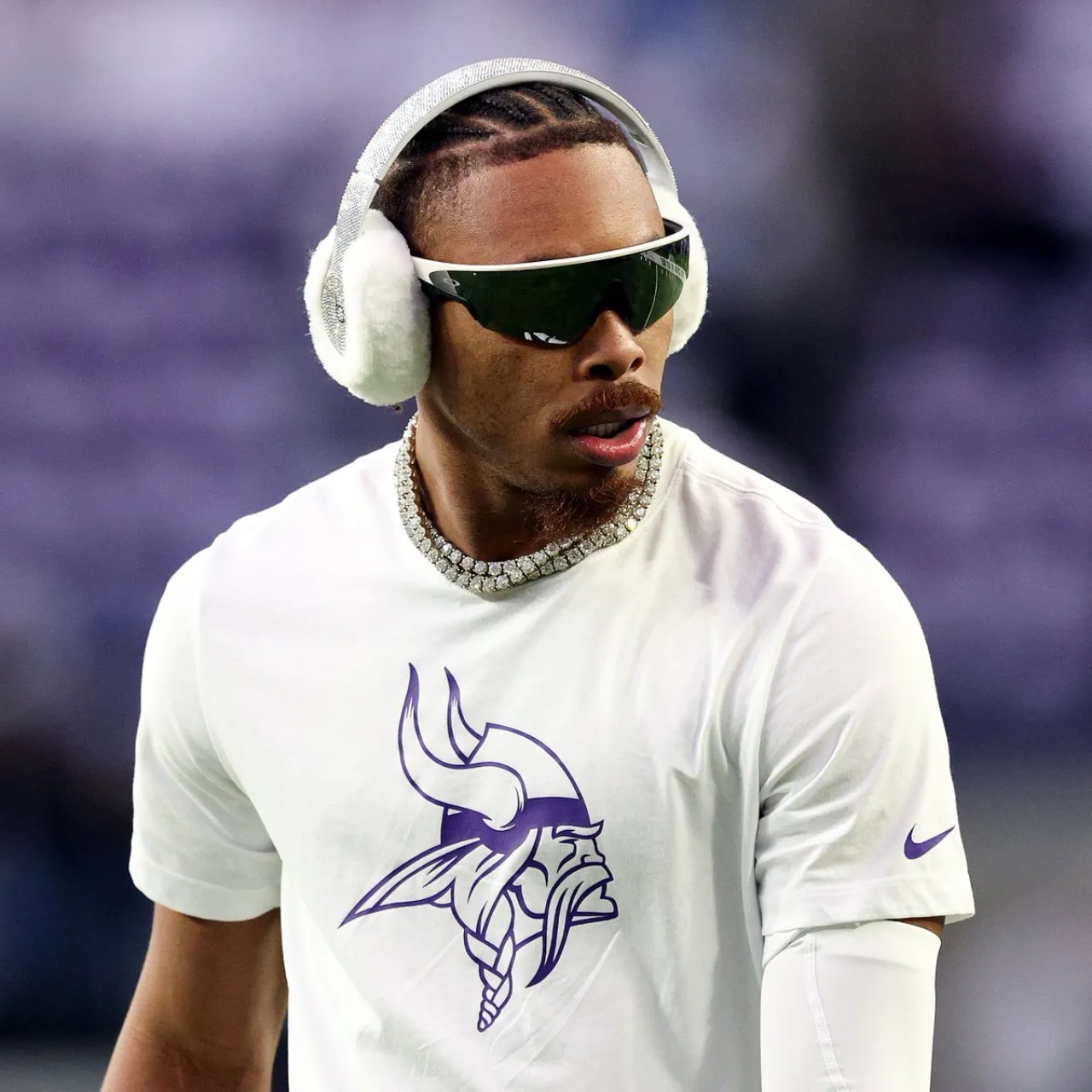 Justin Jefferson's Stylish NFL Christmas Game Day Attire Goes Viral