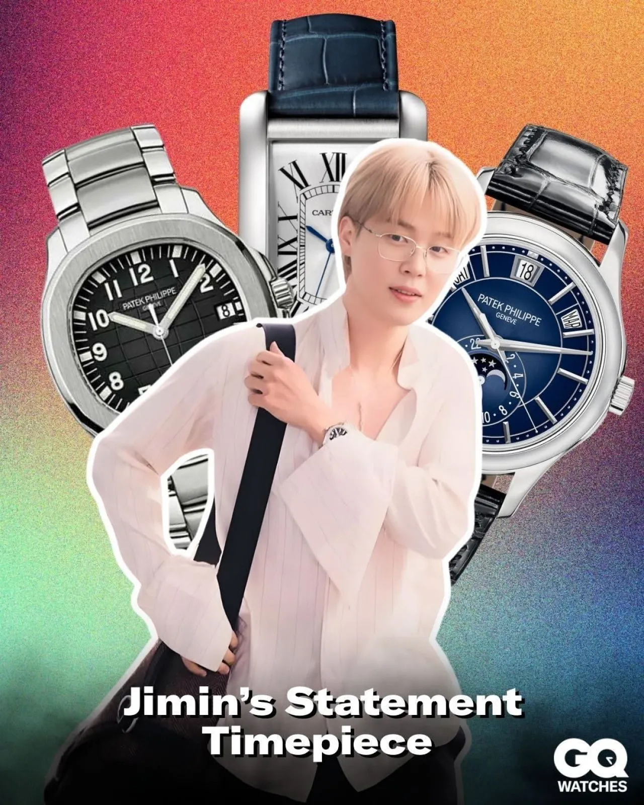 BTS's Jimin Showcases Impeccable Luxury Watch Collection in GQ Moda Feature
