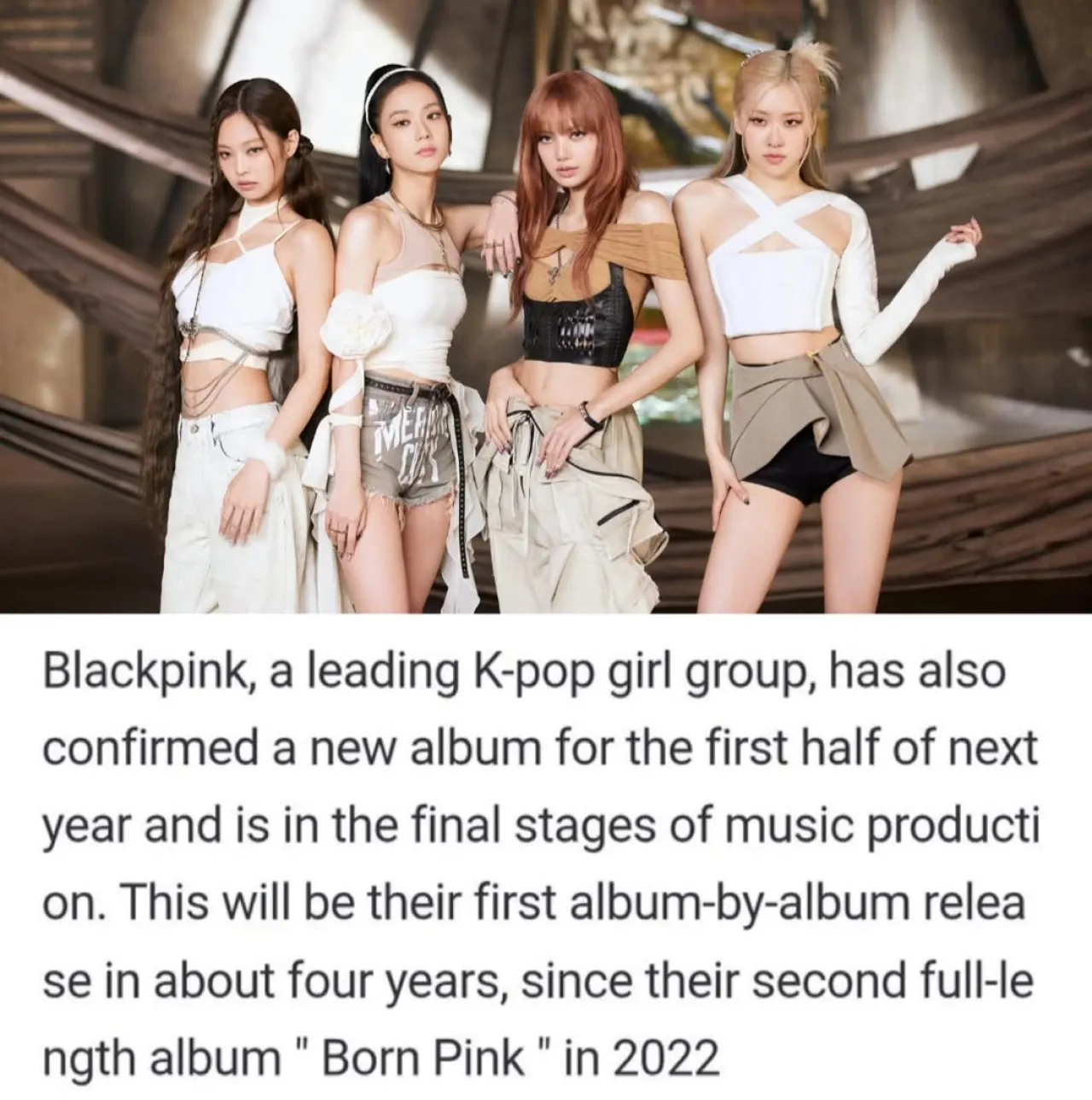 BLACKPINK Announces New Album for Early 2026, Production Nearly Complete