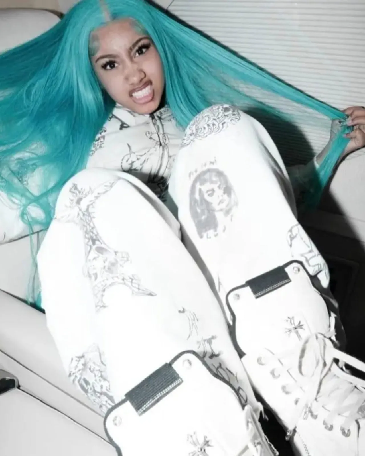 North West Debuts Diamond Grillz in Rare Christmas Day Instagram Post